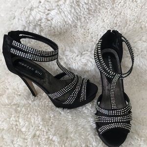 Madden Girl Black Studded heels
